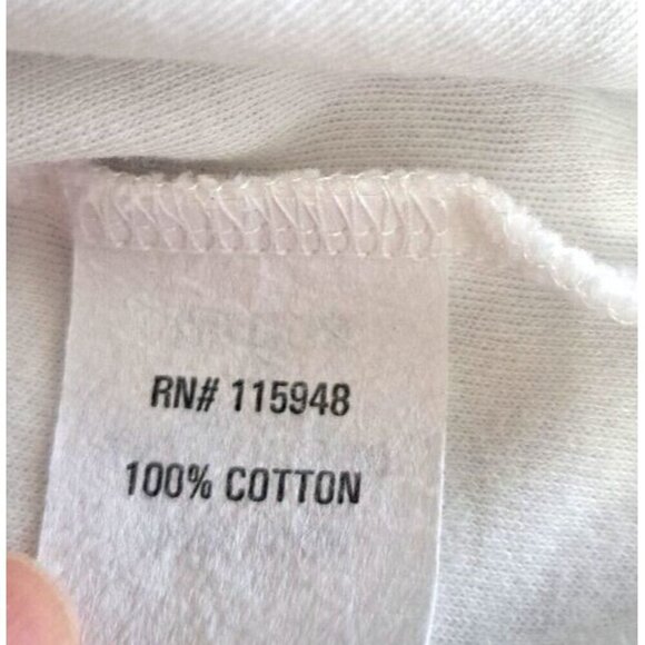 Joan Vass 1X White Long Kimono Style Sleeve V-Neck Cotton Front Seam Top - Picture 5 of 6